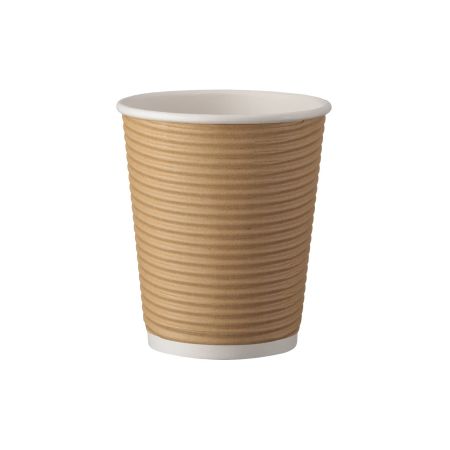 Natural Brown Ripple Wall Kraft Paper Cup
