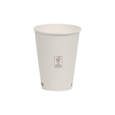 White Single Wall Water-based Cup