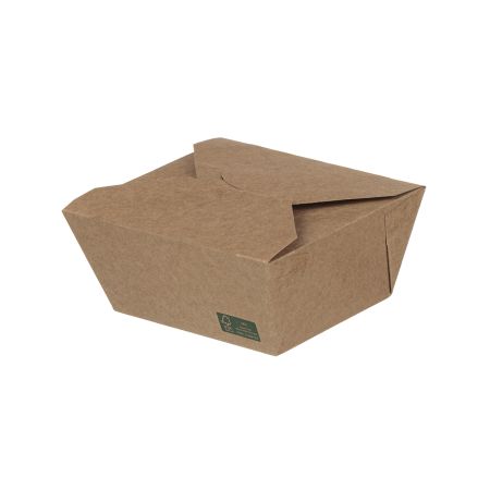 Pudełko na żywność z papieru pakowego FSC w kształcie teczki