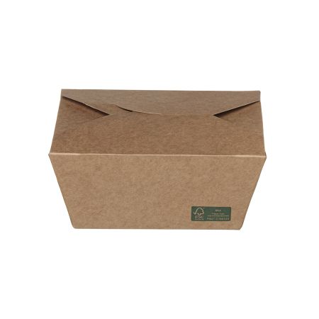 Kraft Paper Food Box FSC Folder -Shaped