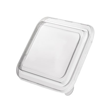 PET Lid For Square Kraft Food Containers
